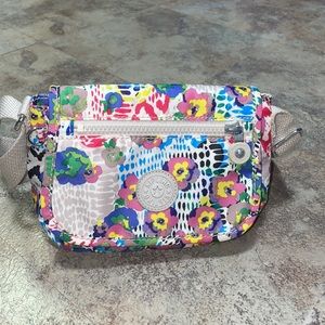 Kipling sabian crossbody shoulder bag floral